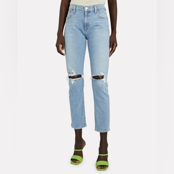 AGOLDE Toni High-Rise Skinny Distressed Jeans Ripped Recycled Cotton Ankle 29 - Picture 3 of 15